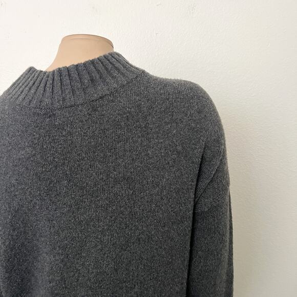 [BP.] Charcoal Gray Mock Neck Long Sleeve Sweater Dress NWT Size Large L - Picture 8 of 12